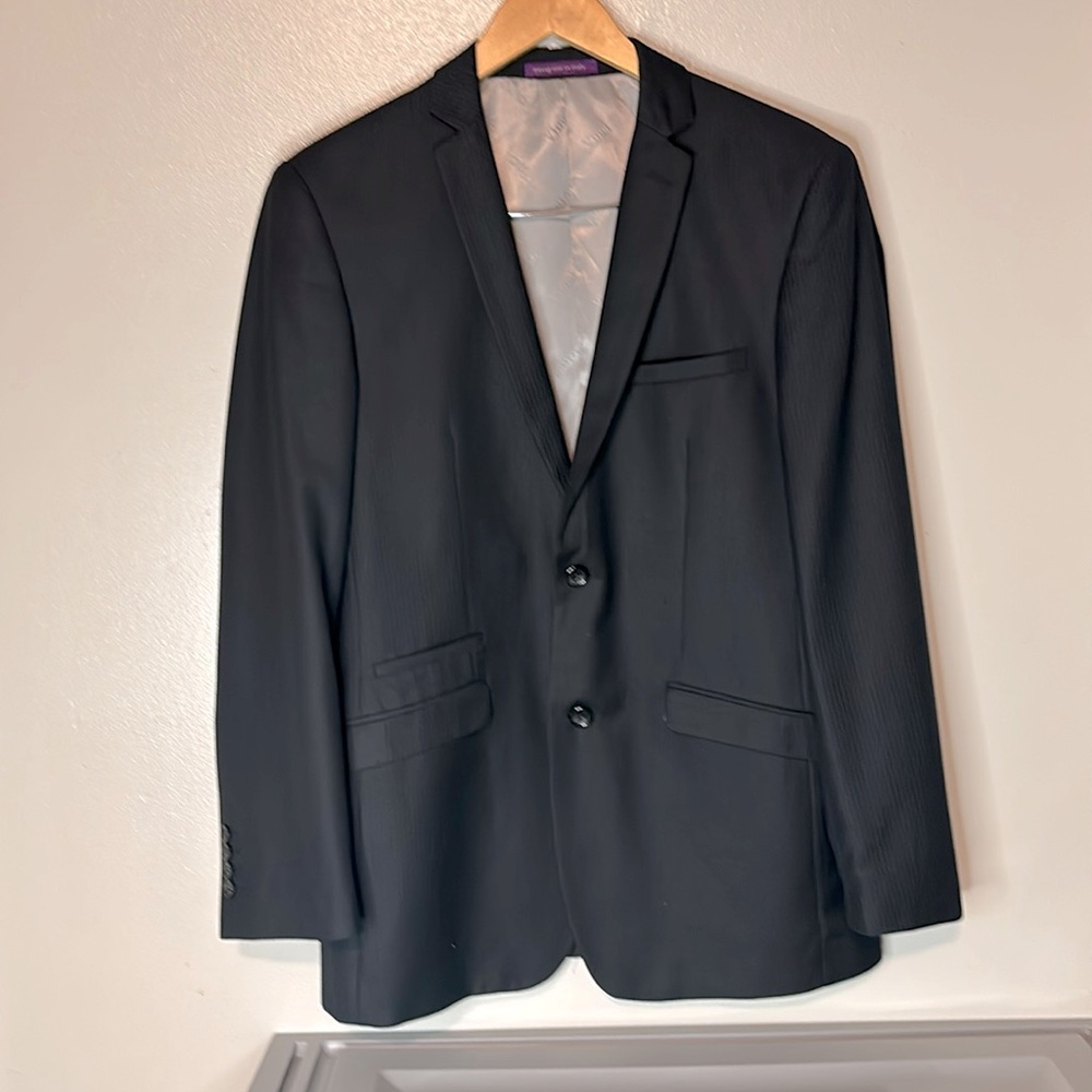 Vinci NWOT Men’s Dark Blue 2 Button Slim Fit 38 Regular.  Awesome Blazer